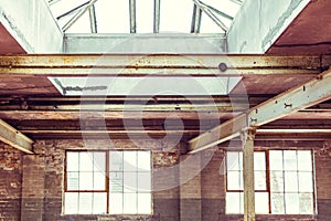 Empty warehouse office or commercial area