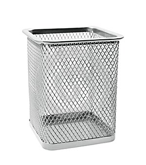 Empty wastepaper basket