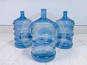 Empty Water Gallon Blue bottle