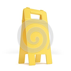 Empty wet floor sign