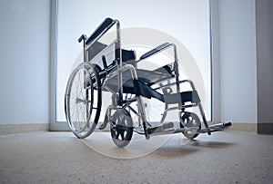 Empty wheelchair