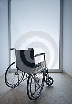 Empty wheelchair