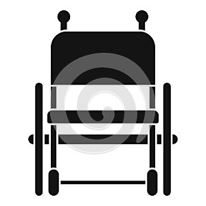 Empty wheelchair icon, simple style