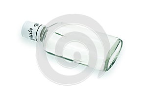 Empty whiskey bottle