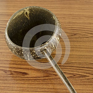 Empty white bowl with chopstick