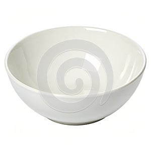 Empty White Bowl isolated on white background