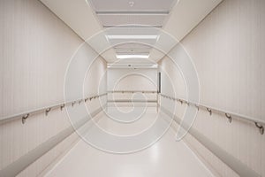 Empty White and Bright Corridor