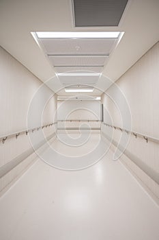 Empty White and Bright Corridor