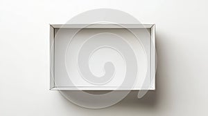 Empty Box Mockup, White Container, Minimal Product Display