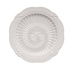 Empty white dinner plate