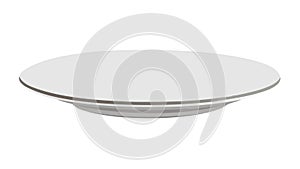 Empty White Dinner Plate Tableware Vector, vector design Generative AI