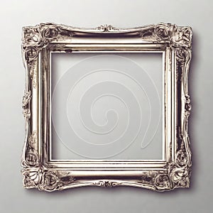 Empty White Frame for Text or Art