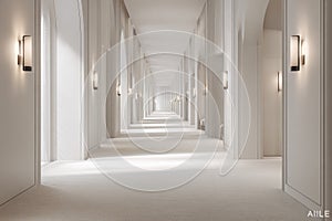 Elegant White Hallway