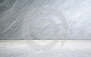 Empty white Marble stone Floor and wall background generative AI