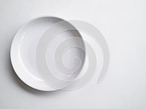 Empty white Place on White Background Untensil Cooking in Kitchen Restaurant,Cleanliness Tableware Cuisine Concept photo