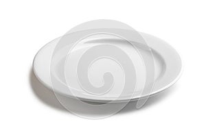 Empty white plate