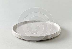 Empty white plate