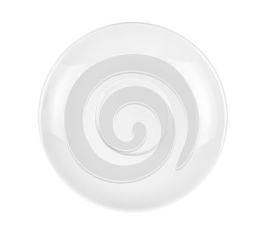 Empty White Plate. Isolated on White