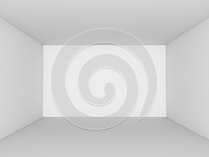 Empty white room