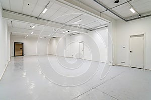 Empty white room photo