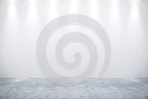 Empty white wall in room