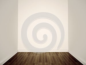 Empty white walls photo