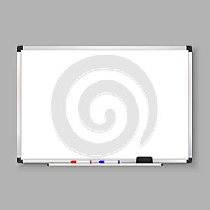 empty whiteboard