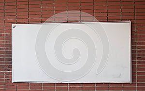 Empty Whiteboard in a classroom