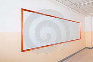 Empty whiteboard in the classroom Under construction new To study