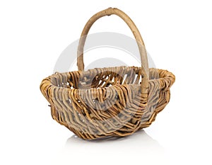 Empty wicker baske