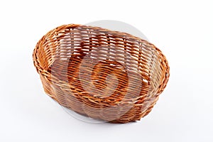 Empty wicker basket