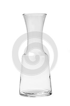 Empty Wine Carafe - Photo With Clipping Path