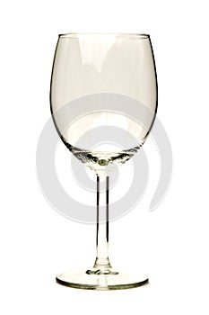 Empty wine glass