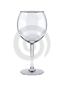 Empty wine glass