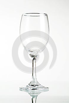 Empty wine glass
