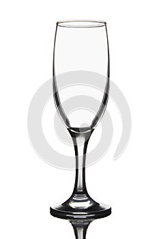 Empty wine glass