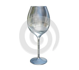 Empty wine glass 3d icon