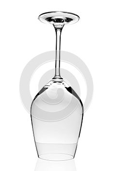 Empty wine glass