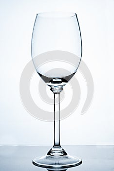 Empty wine glass.