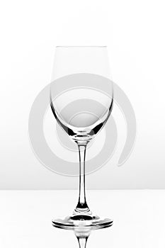 Empty wine glass