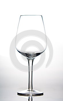 Empty wine glass