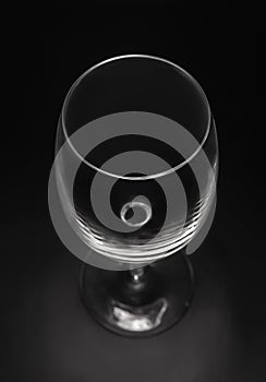 empty wine glass