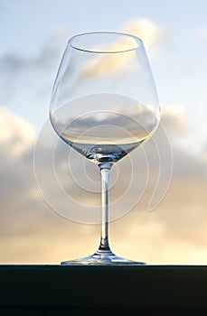 An Empty Wine Glass