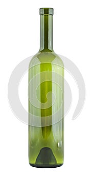 Empty wine glass bottle