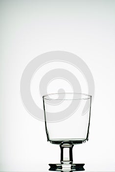 Empty wine glass. isolated on a white background