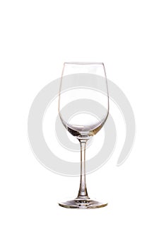 Empty wine glass.