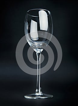 Empty wineglass