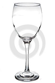 Empty wineglass