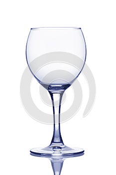 Empty wineglass.