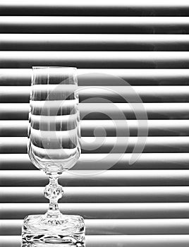 Empty wineglass